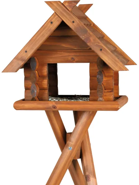 Preview: Blockhaus zur Wildvogelfütterung